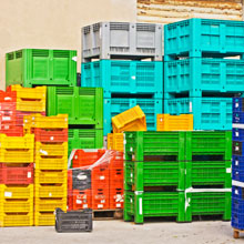 recycle plastic crates pallets collection