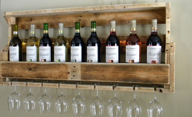pallet wine rack