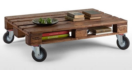 Table made of pallets 